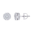 925 Sterling Silver Womens Cubic-Zirconia Flower Fashion Stud Earrings
