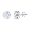 925 Sterling Silver Womens 1.97ct Moissanite Fashion Stud Earrings