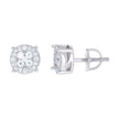 925 Sterling Silver Womens 0.51ct Moissanite Fashion Stud Earrings
