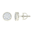 925 Sterling Silver Womens 0.20ct Round 0.25ct Baguette Moissanite Fashion Stud Earrings