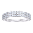 925 Sterling Silver Womens Cubic-Zirconia Wedding Band Ring Size 10 - SLV-133175
