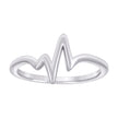 925 Sterling Silver Womens Heartbeats Ring Size 9 - SLV-133313
