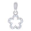 925 Sterling Silver Womens Cubic-Zirconia Star Fashion Charm Pendant 