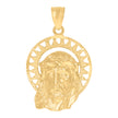 10kt Yellow Gold Unisex Jesus Religious Charm Pendant