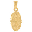 10kt Yellow Gold Unisex Mary Guadalupe Religious Charm Pendant