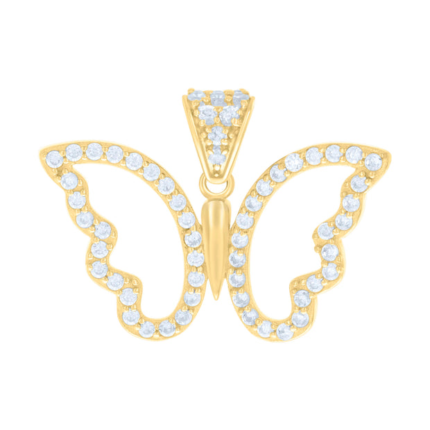10Kt Gold Cz Pendant