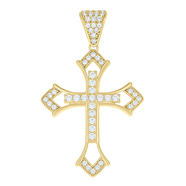 10Kt Gold Cz Pendant