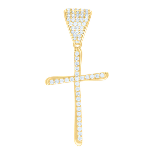 10Kt Gold Cz Pendant