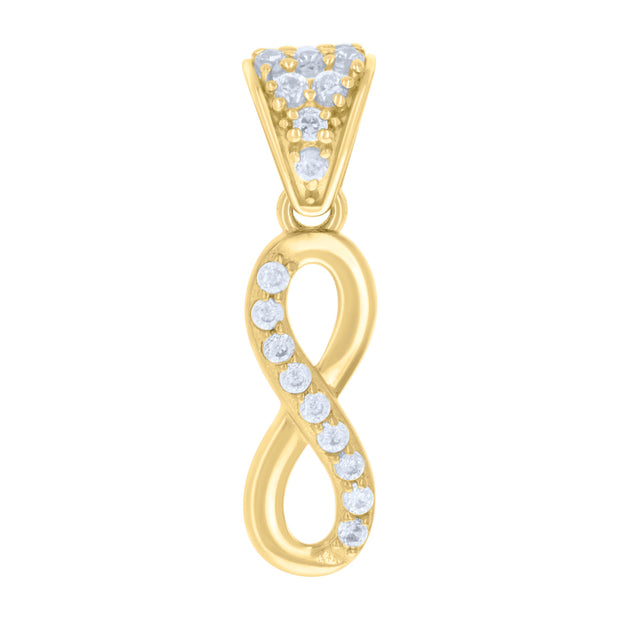 10Kt Gold Cz Pendant