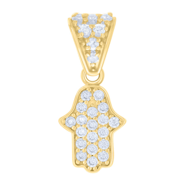 10Kt Gold Cz Pendant