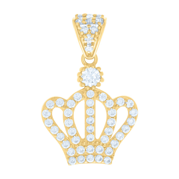 10Kt Gold Cz Pendant