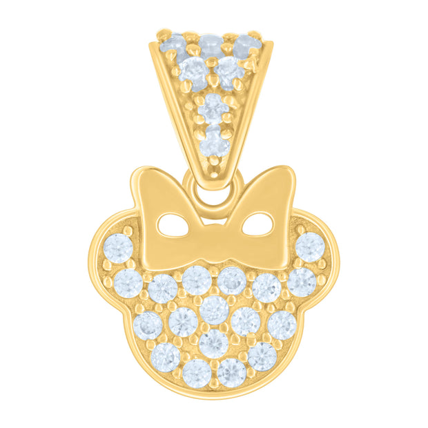 10Kt Gold Cz Pendant