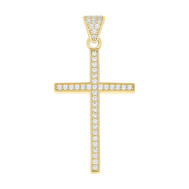 10Kt Gold Cz Pendant