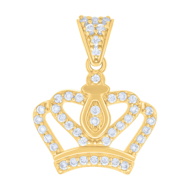 10Kt Gold Cz Pendant