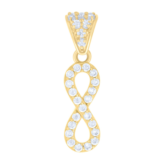 10Kt Gold Cz Pendant