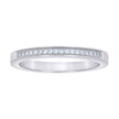 925 Sterling Silver Womens 0.13ct Moissanite Fashion Wedding Band Ring Size 7 - SLV-134349