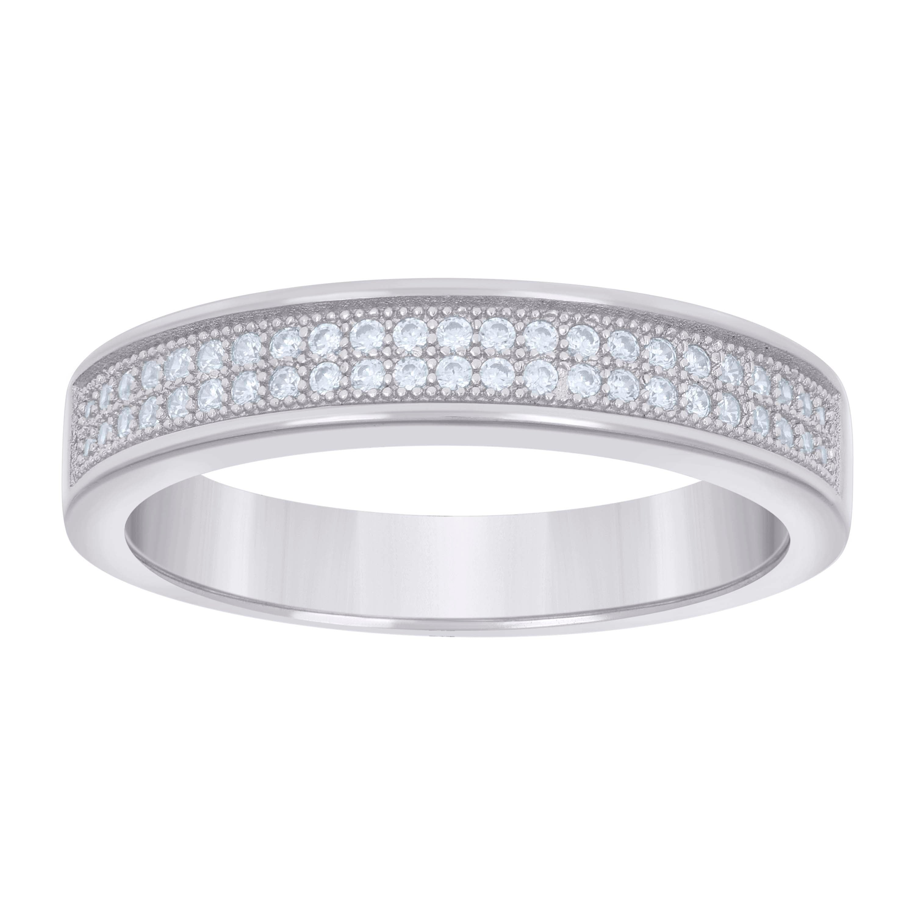 925 Sterling Silver Mens 0.32ct Moissanite Fashion Wedding Band Ring Size 12 - SLV-134383