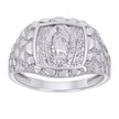 925 Sterling Silver Mens Nugget Guadalupe Religious Ring Size 11 - SLV-134494