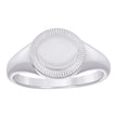 925 Sterling Silver Mens Signet Ring Size 9 - SLV-134549