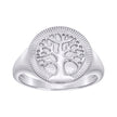 925 Sterling Silver Mens Tree Of Life Good Luck Ring Size 7