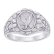 925 Sterling Silver Mens Nugget Eagle Bird Wildlife Ring Size 9