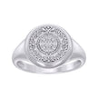 925 Sterling Silver Mens Aztec Calendar Fashion Ring Size 8 - SLV-134616