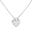 925 Sterling Silver Womens Cupid Heart Charm Necklace Size 16 Inches 