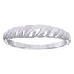 925 Sterling Silver Womens Weaving Twisted Fashion Ring Size 6 - SLV-134811