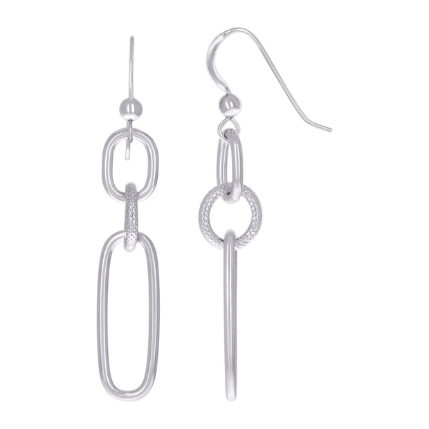 925 Sterling Silver Womens Fashion Danglers Earrings 
