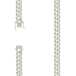 925 Sterling Silver Solid Miami Cuban Chain Silver 300 9.8mm-24