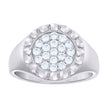925 Sterling Silver Mens Cubic-Zirconia Fashion Ring Size 12 - SLV-135124