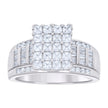 925 Sterling Silver Womens Baguette 1.58ct Round 0.33ct Moissanite Cinderella Ring Size 10 - SLV-135436