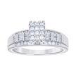 925 Sterling Silver Womens Baguette 0.60ct Round 0.26ct Moissanite Cinderella Ring Size 7 - SLV-135451