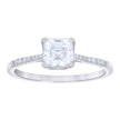 925 Sterling Silver Womens 1.42ct Cushion-cut Round Moissanite Solitaire Engagement Ring Size 8 - SLV-135555