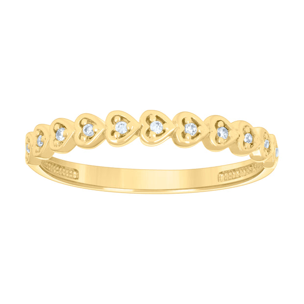 10Kt Gold Cz Ring