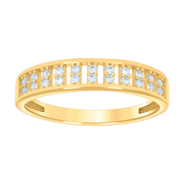 10Kt Gold Cz Ring