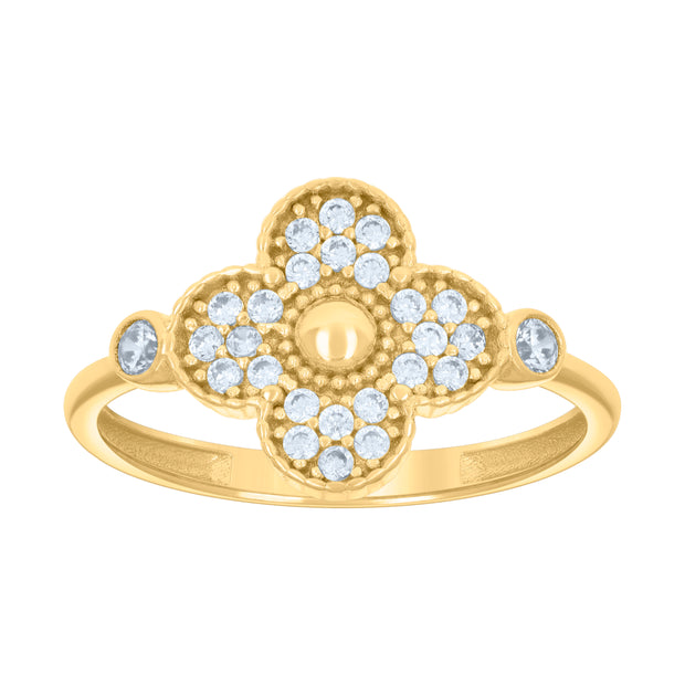 10Kt Gold Cz Ring