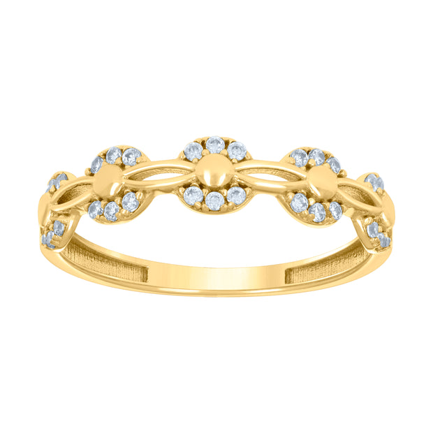 10Kt Gold Cz Ring
