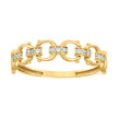 10kt Yellow Gold Womens Cubic-Zirconia Fashion Ring 