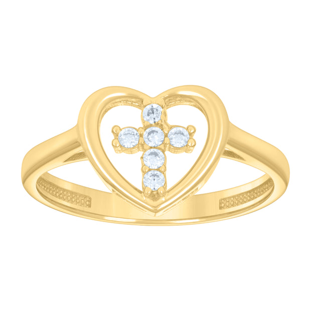 14Kt Gold Cz Ring