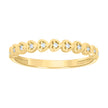 14kt Yellow Gold Womens Cubic-Zirconia Multi Hearts Ring 