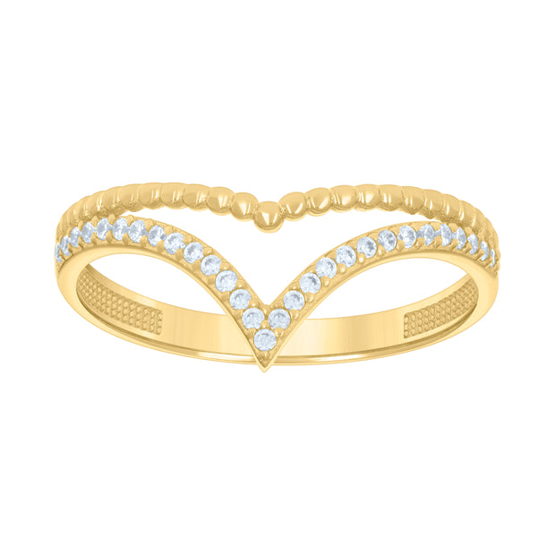 14Kt Gold Cz Ring