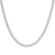 925 Sterling Silver 5.43ct Moissanite Miami Cuban Chain 6mm 24 Inches - SLV-135802