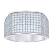 925 Sterling Silver Mens 1.90ct Moissanite Fashion Ring Size 10