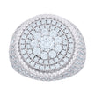 925 Sterling Silver Mens 4.15ct Moissanite Fashion Ring Size 10 - SLV-135970