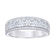 925 Sterling Silver Womens 0.81ct Moissanite Fashion Wedding Band Ring Size 12 - SLV-136185