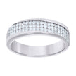 925 Sterling Silver Womens 0.60ct Moissanite Fashion Wedding Band Ring Size 6