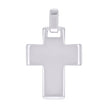 925 Sterling Silver Unisex Without CZ Cross Religious Charm Pendant