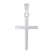 925 Sterling Silver Unisex Without CZ Cross Religious Charm Pendant