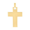 925 Sterling Silver Yellow-tone Unisex Without CZ Cross Religious Charm Pendant